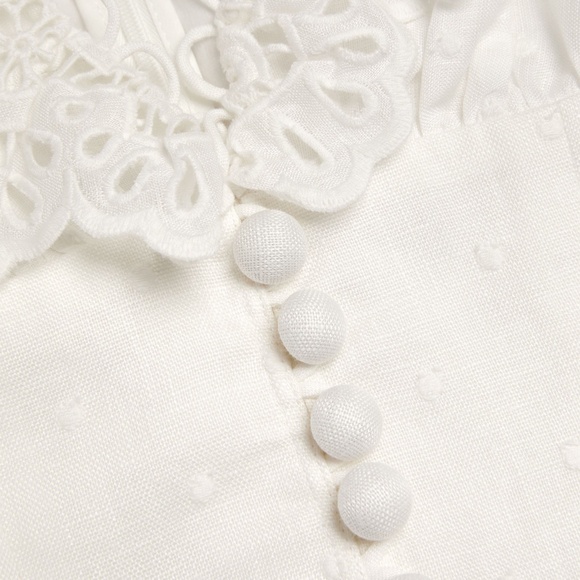 Zimmermann Bellitude White Linen Dress Size 0 - Picture 2 of 6